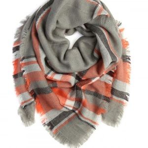 Fringed Blanket Scarf